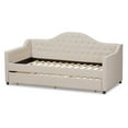 thumbnail image 3 of Baxton Studio Perry Twin Size Modern and Contemporary Daybed with Trundle, Gray, 3 of 11
