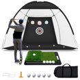 thumbnail image 1 of Red de práctica de golf Ywitio 3x2 m con tapete y pelotas, 1 of 7