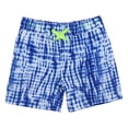 thumbnail image 2 of 3pcs/set Toddler Boys' Swim Trunks with Mesh Lining Little Boys Hawaii Print Quick-dry Board Shorts Big Boys Beach Shorts Size 2-14 T,14 Years, 2 of 9