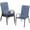 Dark Blue, variant on Arlopu Set of 4 Outdoor Patio Dining Chairs with Textilene, Metal Frame
