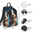thumbnail image 2 of Balery Playful Smile Cute Dog Mochila ligera para hombre y mujer: duradera e impermeable, ideal para la escuela, el trabajo, viajes y uso diario., 2 of 7