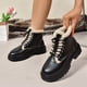 thumbnail image 5 of Zapatos para mujer, de moda, informales, con forro polar, cálidos, con banda elástica, botas de nieve, para correr, botas vaqueras., 5 of 8