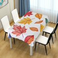 thumbnail image 4 of Yayeee Tablecloths 54" x 54" Rectangle Wrinkle Resistant Party Table Cover, Blue Leaves, 4 of 8