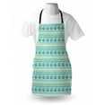 thumbnail image 4 of Aqua and Coral Apron, Rhythmic Horizontal Stars Algae Jellyfish Tricolor Print, Unisex Kitchen Bib with Adjustable Neck for Cooking Gardening, Adult Size, Sea Blue Pastel Yellow, by Ambesonne, 4 of 4