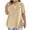 Khaki, variant on Diufon Teen Girls Oversized T-Shirts Summer Casual Short Sleeve V Neck Loose Pullover Tops Trendy Comfy Blouse