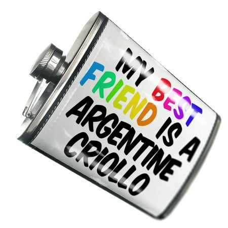 

NEONBLOND Flask My best Friend a Argentine Criollo Criollo Horse