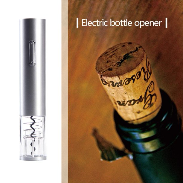 Abrebotellas de vino eléctrico Sacacorchos Abridor de botellas de champán Kit Plata Ndcxsfigh Libre de BPA