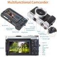 thumbnail image 2 of Digital Video Vlogging YouTube Camera Camcorder Recorder 3.0 Inch Flip Screen HD1080P 30FPS 24.0MP 16X Digital Zoom WiFi Camera with Wide Angle Lens and 2 Batteries(DC102), 2 of 8