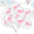 thumbnail image 2 of GAXIRE 10 globos de látex de 12 pulgadas con estampado de flamencos, ideales para bodas, cumpleaños, fiestas hawaianas, luau, fiestas de verano y vacaciones., 2 of 7