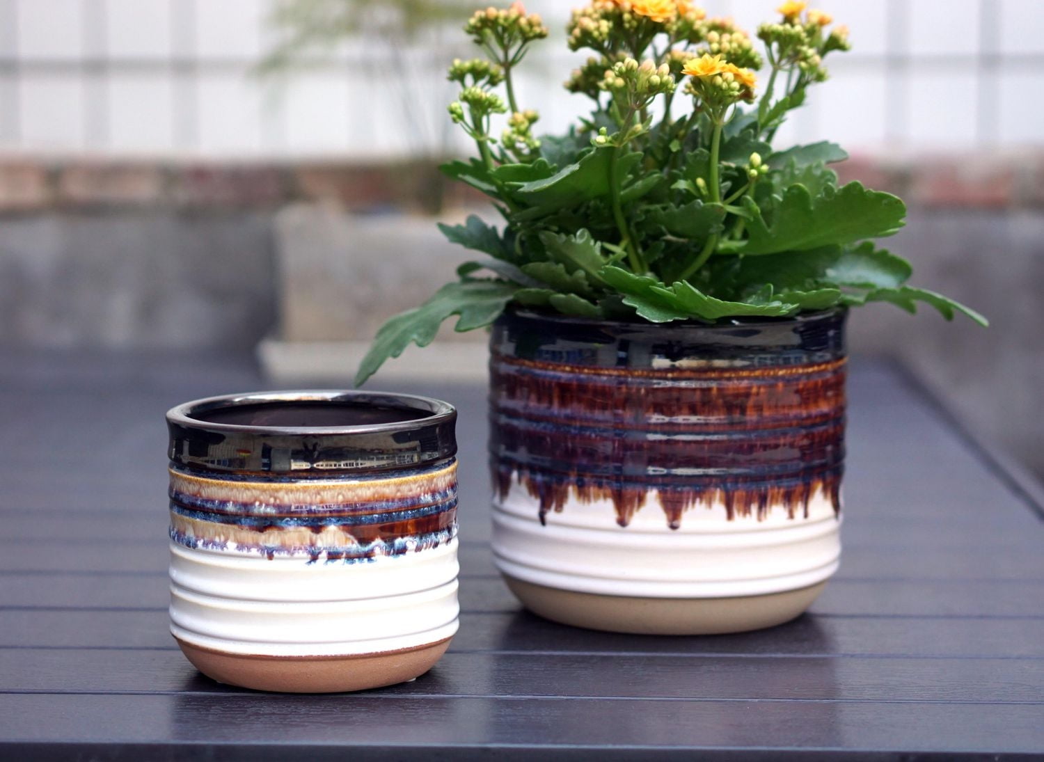 6 in. Dip Stoneware, Flower pot
