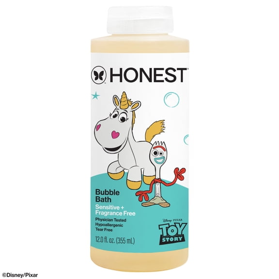 The Honest Company Disney Pixar's Toy Story Bubble Bath, Fragrance Free, Baby & Kid Friendly, 12 oz