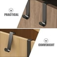 thumbnail image 5 of ELAYARD 6-Pack Black Aluminum Over Door Hooks with Smooth Edges, Easy to Install for Home Storage and Organization, 5 of 8