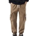 thumbnail image 1 of Dagugfen Pantalon Cargo pour Hommes à Cordon, Jogging Ample, Décontracté, Plein Air, Randonnée, avec Poches, 1 of 5