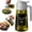 Grey, variant on CXINYI 16 oz Glass Olive Oil Dispenser for Kitchen, 2 in 1 Oil Sprayer Bottle for Cooking, Salad, BBQ and Frying, Black