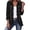Black, variant on Gfyviroh Women's Ruffle Trim Fall Jacket Stylish Double Button Detail Open Front Boho Jackets Plus Size Casual Lightweight Outerwear