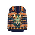 thumbnail image 2 of Xoenoiee American Tribal Geometric Lion Print Kids Sweatshirt Pullover Hoodies Long Sleeve Tops Hooded Sweater for Fall Winter Cosy Playwear with Kangaroo Pocket, M, 2 of 7