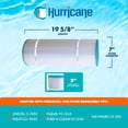 thumbnail image 3 of Hurricane Filtres Cartouche de Filtre de Piscine Avancée - Pleatco, Unicel, Filbur, 3 of 8