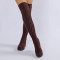 thumbnail image 5 of YOUYEDIAN Knee High Boots for Women Stretch Breathable Sock Booties Comfy Fashion Wedge Heel Shoes, 5 of 5