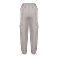 thumbnail image 5 of Maean Girls Cargo Pant Wide Leg Baggy Elastic High Waist Hiking Athletic Jogger Pants 5-16 Years, 5 of 7