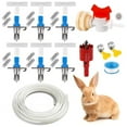 thumbnail image 2 of Rabbits Cage Water Dispenser Small Waterer with 6/12/24pcs Metal Nipples Drinkers For Small, 2 of 8