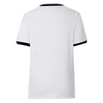 thumbnail image 3 of Womens T Shirts Summer Tops 2025 Color Block Short Sleeve V-Neck Casual Stylish Basic Tees Tshirts Shirts for Women, 3 of 6