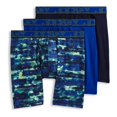 thumbnail image 4 of Men's Jockey 3-Pack Active Microfiber 9" Long Leg Boxer Briefs Color: Camo Green Black Size: L, 4 of 4