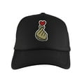 thumbnail image 2 of Gravity Threads KPOP Finger Heart Adjustable Trucker Hat - Black, 2 of 4