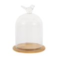 thumbnail image 1 of Transparent Glass Dome Bird Shaped Display Dome Glass Cover Gift Decoration, 1 of 8