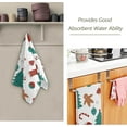 thumbnail image 3 of Christmas Tree Gingerman Hand Towels, Candy Xmas Stocking Kitchen Towel Ultra Soft and Absorbent,Decorative Fingertip Face Towel for Bathroom Hotel, 2 PCS, 28.3"x 14.4", 3 of 6