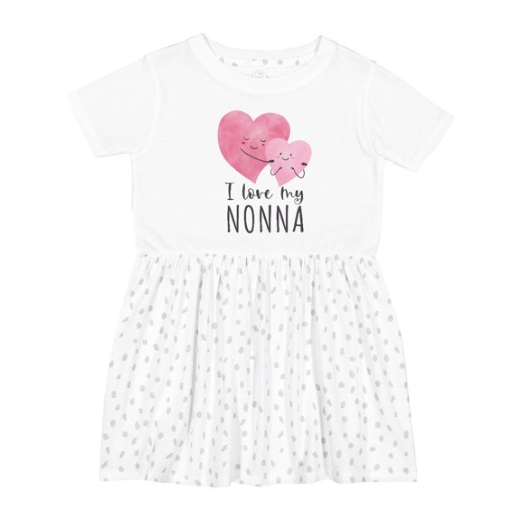 Inktastic I Love My Nonna Girls Toddler Dress