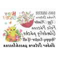 thumbnail image 3 of Paokuoon Easter Sticker Easter Water Stickers 6 9 Sheets DIY Craft Candle Tattoos Bunny Egg Shape Decals, 3 of 7