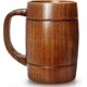 thumbnail image 1 of SSRGV 14 oz Large Wooden Beer Mug Best Wood Drinking Cup Wooden Tankard Beer Glass Stein Tea Cup Barrel Mug for Men Women Coffee Mug Gift Viking Mug, 1 of 5