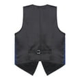 thumbnail image 7 of Alvivi Mens Sequin Vest Shiny Party Sleeveless Waistcoat Button Jacket Tuxedo Suit Vest Royal Blue XXL, 7 of 7
