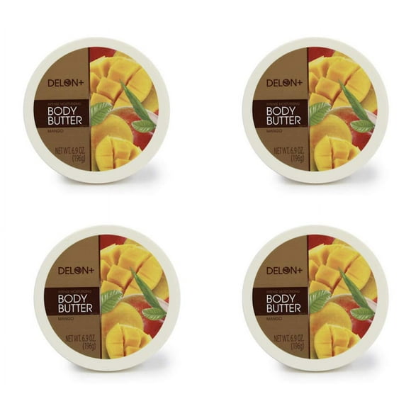 Delon Intense Moisturizing Body Butter Mango 4 Count