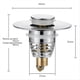 thumbnail image 2 of Fits 1.1in to 1.29in Wide Tub Drain Sink Cover, Pop-Up Universal, 2 of 5