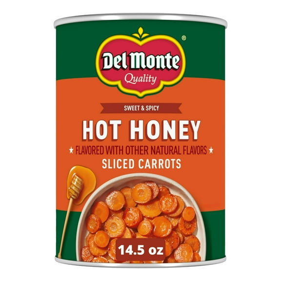 Del Monte Hot Honey Flavored Sliced Carrots, Canned Vegetables, 14.5 oz. Can