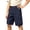 0##Navy916, variant on Lullu Boys Twill Cargo Shorts Casual Active Stretch Summer Shorts with Pockets, Sizes 4-14