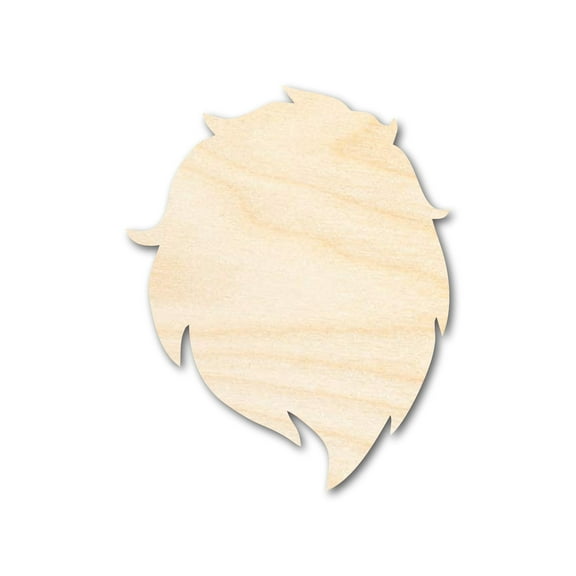 Unfinished Wood Lion Mascot Shape 6" / 1/4"