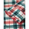 thumbnail image 6 of Argulvti Family Matching Christmas Pajamas Set Plaid Print Holiday Pajamas Sleepwear Tops Pants Dress, 6 of 10