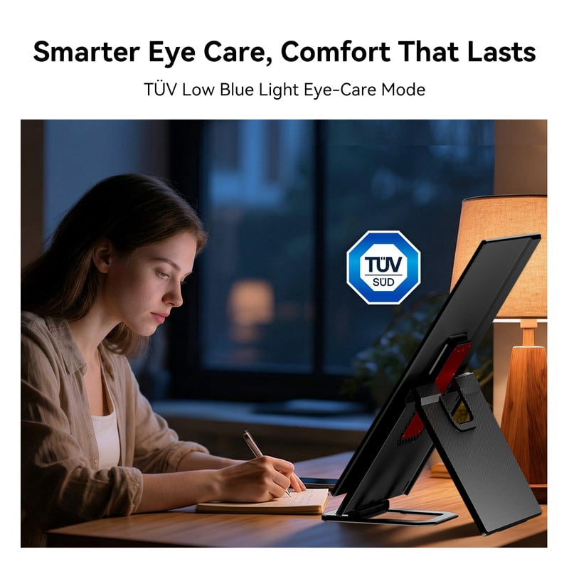 Blackview 24 inch Large Portable Monitor, 100Hz Gaming Monitor, 1200P IPS FHD Laptop Screen Extender, USB-C HDMI Travel Second Monitor for Laptop,MacBook,Desktop,PC,PS4/5, with Adjustable Stand&VESA