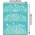 thumbnail image 2 of 2pcs Wildflower Silk Screen Printing Stencils Self-Adhesive Silk Screen Stencils Butterfly Pigeons Screen, 2 of 9