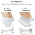 thumbnail image 2 of Men Cotton Socks Gray/Black/White Casual Athletic Thin Quarter/Ankle lot 12 Pairs Size: 9-11, 2 of 5