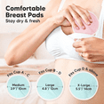 thumbnail image 2 of Organic Bamboo Reusable Nursing Pads,Washable Breastfeeding Pads - Nipple Pads/Breast Pads.4.8inch Breastfeeding Pads for Breastfeeding - Multicolor Pack of 14, 2 of 8