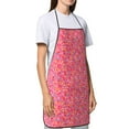 thumbnail image 4 of Gaeub Colorful Sprinkles Donuts Kitchen Cooking Aprons Adjustable Bib Apron Waterdrop and Oil Resistant Kitchen Chef Apron for Women Men, 4 of 7