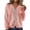 Pink, variant on Lady Jacket Women's Fall Crew Neck Solid Color Jacquard Texture Casual Zip up Short Jacket Zip Casual Jacket White