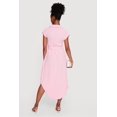 thumbnail image 3 of Women's Crepe Knit Button Front Belted Shirt Dress, 3 of 3