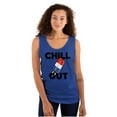 thumbnail image 3 of Retro Chill Out Food Pun Popsicle Plus Size Graphic Tank Top Brisco Brands 2X, 3 of 5