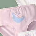 thumbnail image 5 of CZHQWE Toddler Underwear Girls 2T Girls Underwear Size 7 Baby Toddler Girls' Underwear, Cotton Panties, Comfort Briefs Light Purple 4PCS, 5 of 5