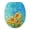 Sunflower Oil Painting, variant on ZIATUBLE Sunflower Oil Painting Toilet Lid Seat Cover Toilet Protector Cover with Stretch Edges Washable Decorative Toilet Seat Covers Lids Fits Most Toilet Lids for Bathroom