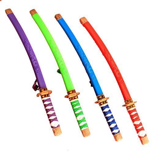 Dazzling Toys Plastic Samurai 17 Inch Swords with Cloth Wrapped Handles 12 Pack Comes in Red and